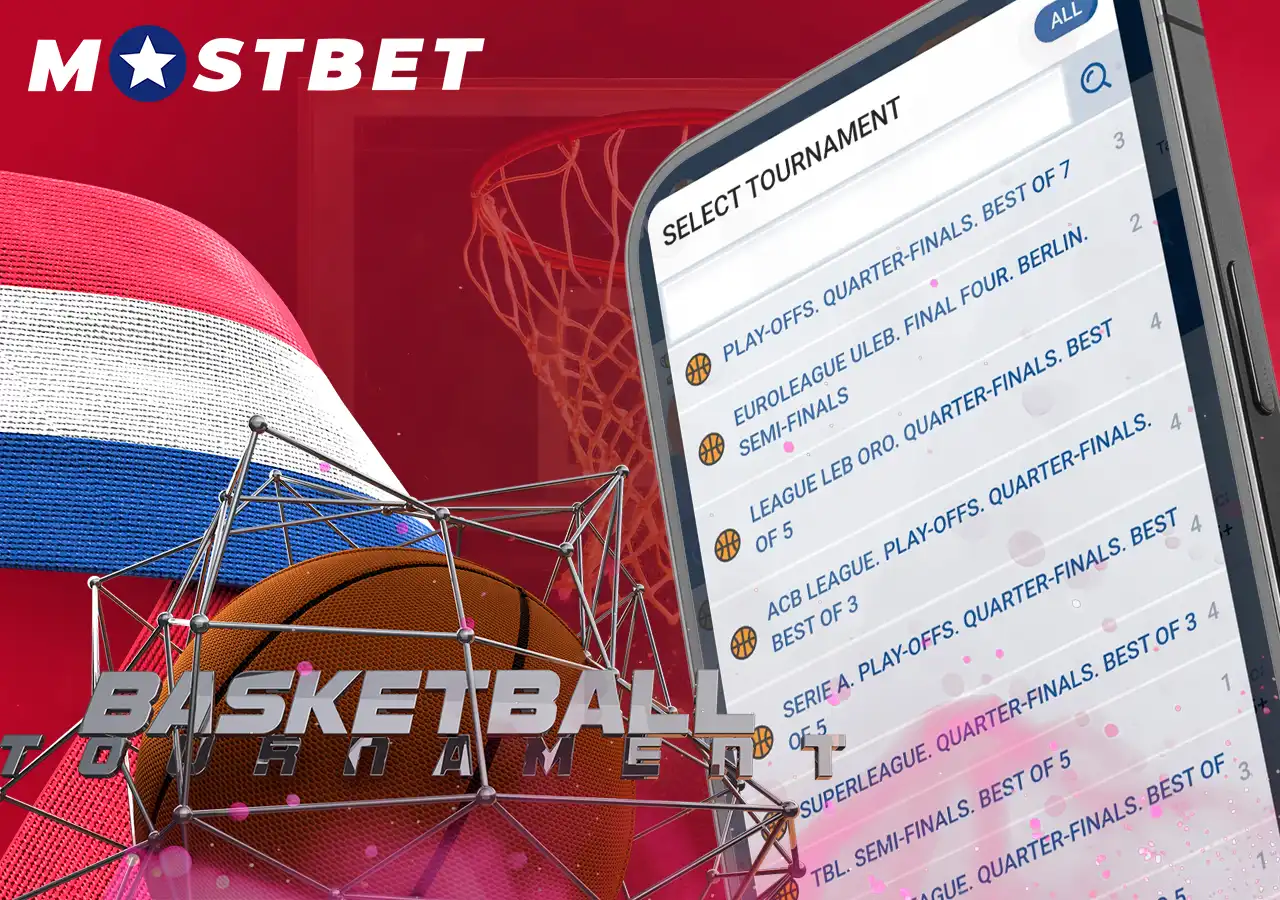 Numerous basketball tournaments await you at Mostbet