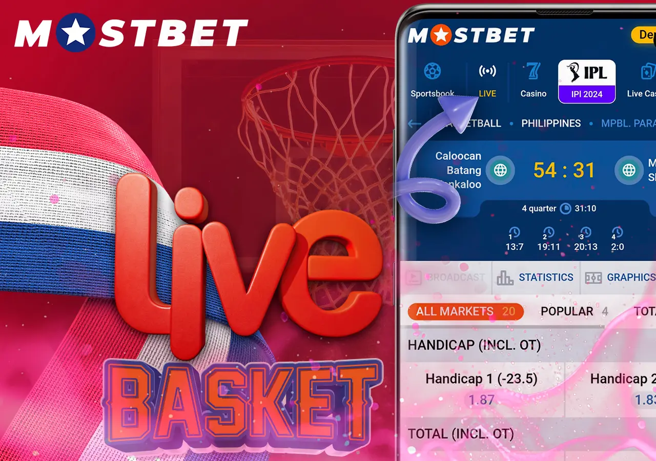 Engage in Live Basketball Bets at Mostbet Nepal