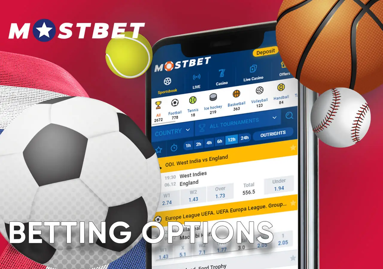 Explore a wealth of betting options within the mobile application.
