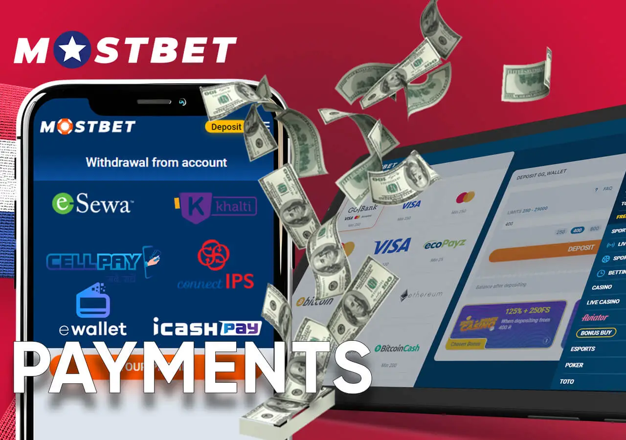 Many deposit and withdrawal methods